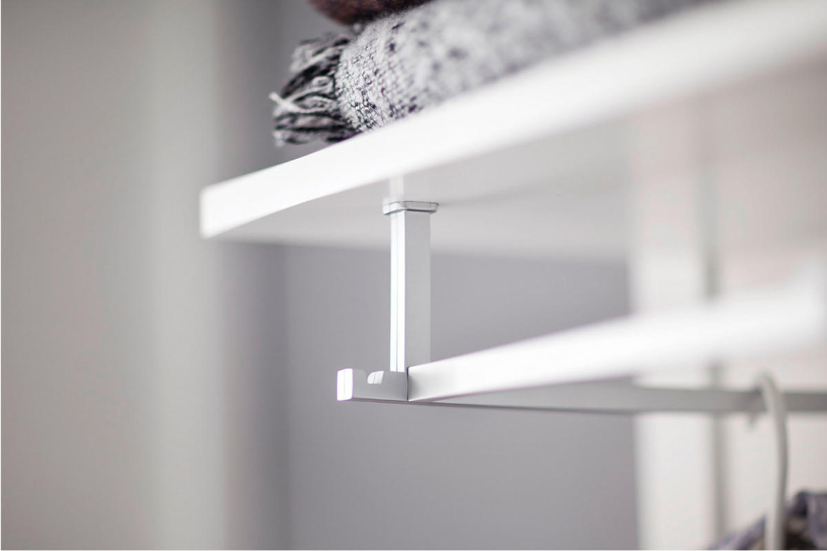 WANDGARDEROBE FARGE funktionell und vielseitig, weiß - Weiß, Holz (81/122/26cm) - KONSIMO®