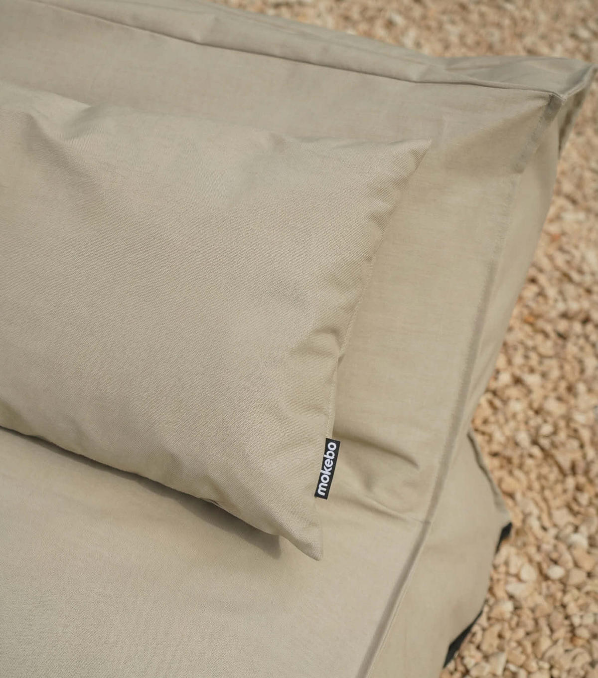 OUTDOOR KISSEN Der Daydream 2er-Set - Beige, Textil (60/8cm) - Mokebo