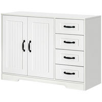 SIDEBOARD 105x40x76 cm, Weiß - Weiß, Holzwerkstoff (40/76/105cm) - furnicato
