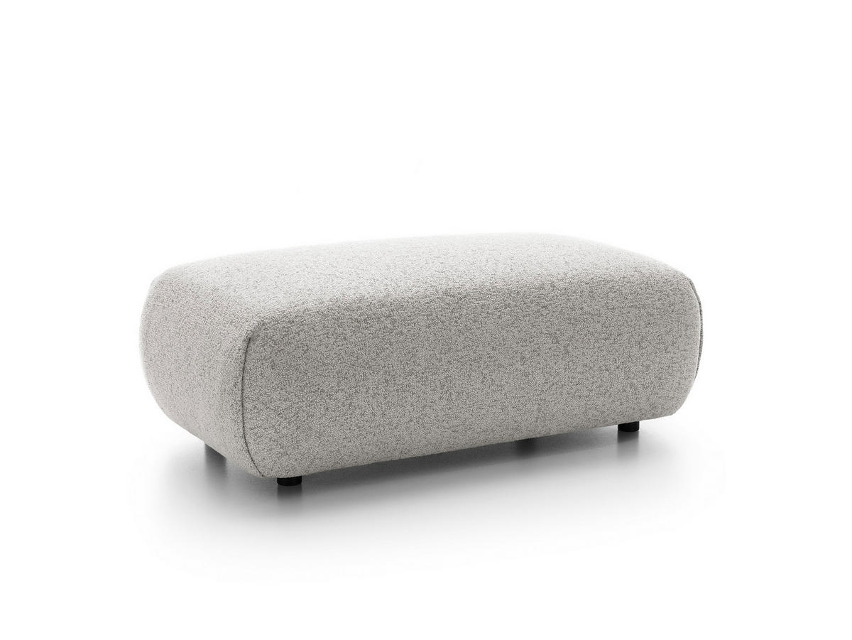 MASSENO Sitzhocker ZEST, Modern Polsterhocker, Fußhocker Grau - Grau, Holzwerkstoff/Kunststoff (70/42/113cm) - MASSENO