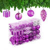 72-TLG.WEIHNACHTSKUGELN-SET - Pink, Kunststoff (38/24/12cm) - Relaxdays