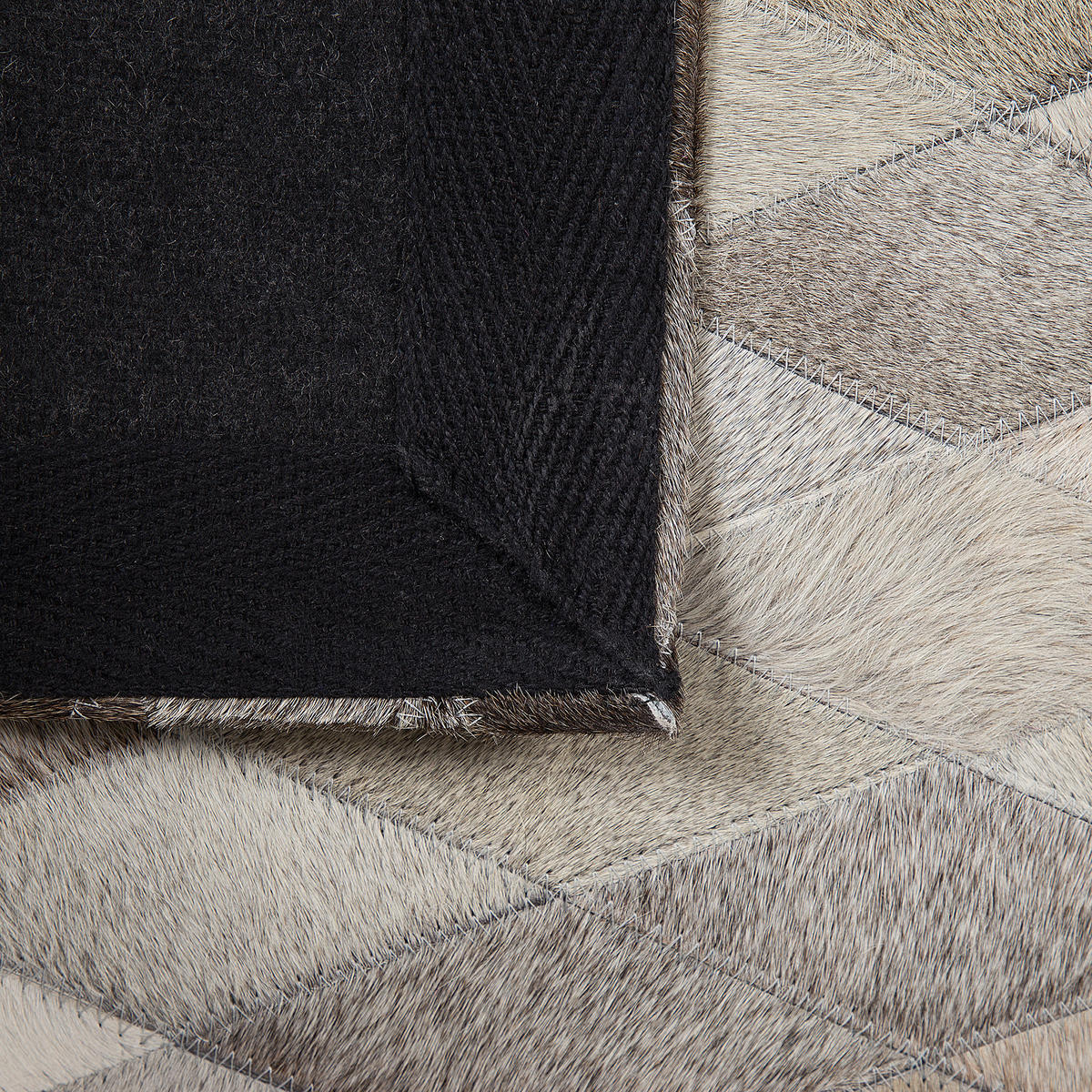 KURZFLOR-TEPPICH Maldan 230/160 cm - Beige, Fell (160/230cm) - Beliani