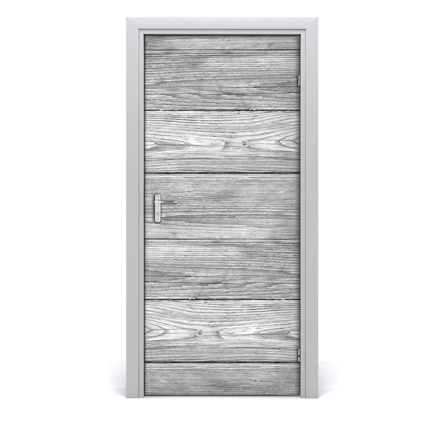 Tulup Türaufkleber Grau 95x205x0.01 cm