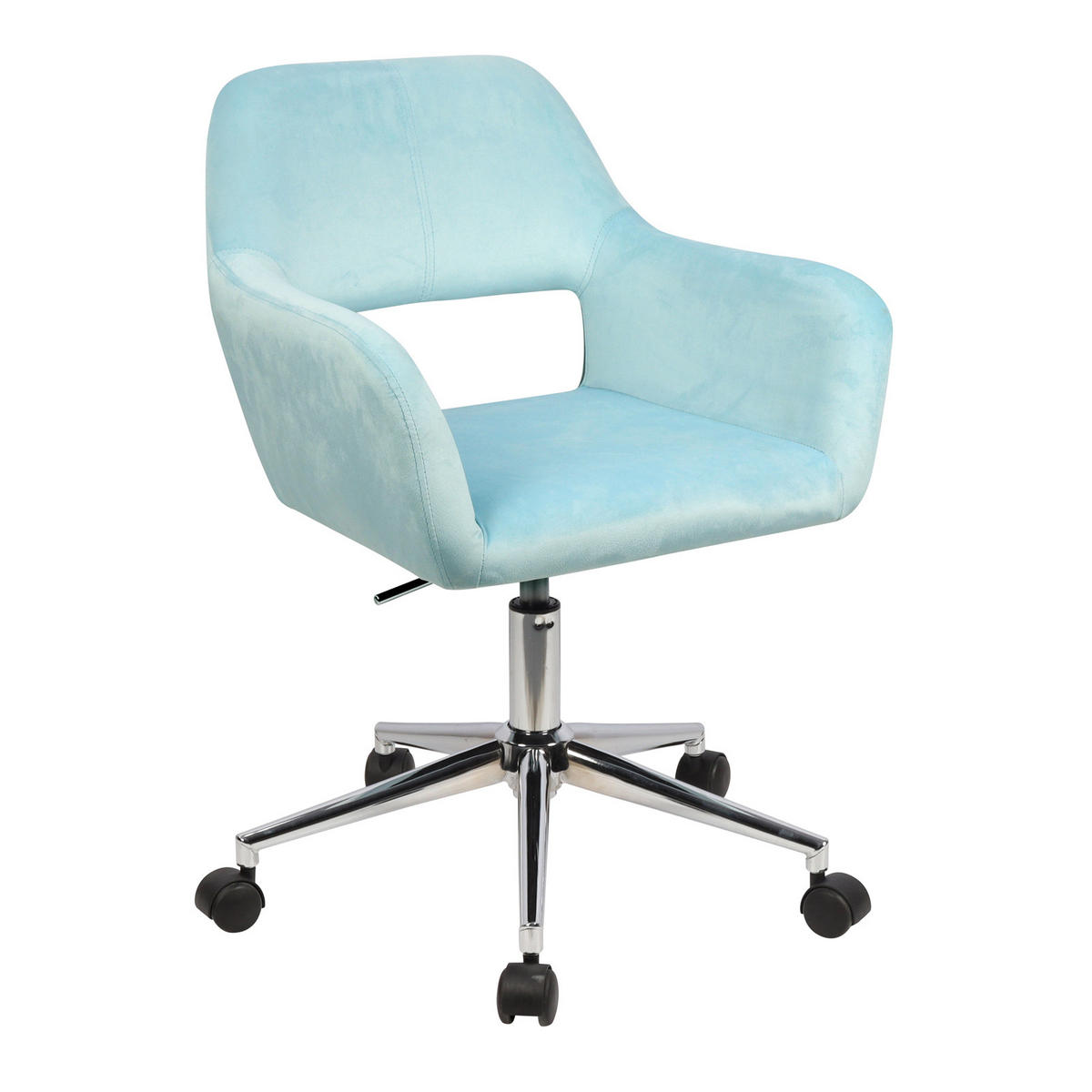 SCHREIBTISCHSTUHL JILL Hellblau - Hellblau, Textil (56/85/42cm) - SVITA