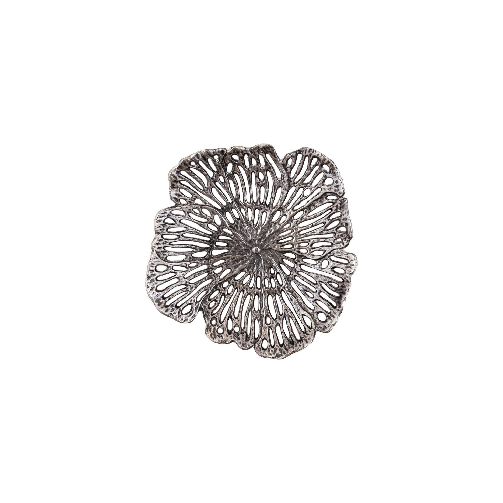 WANDPANEEL Ryhann Silber 31/30/6cm - Silberfarben, Metall (30/6/31cm) - PTMD Collection