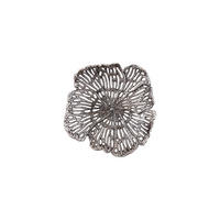 WANDPANEEL Ryhann Silber 31/30/6cm - Silberfarben, Metall (30/6/31cm) - PTMD Collection
