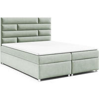 BOXBETT mit Bettkasten Trinity K-5 Bonellfederkern inkl. Topper - Mintgrün, Holz/Holzwerkstoff (160/200cm) - Best For Home