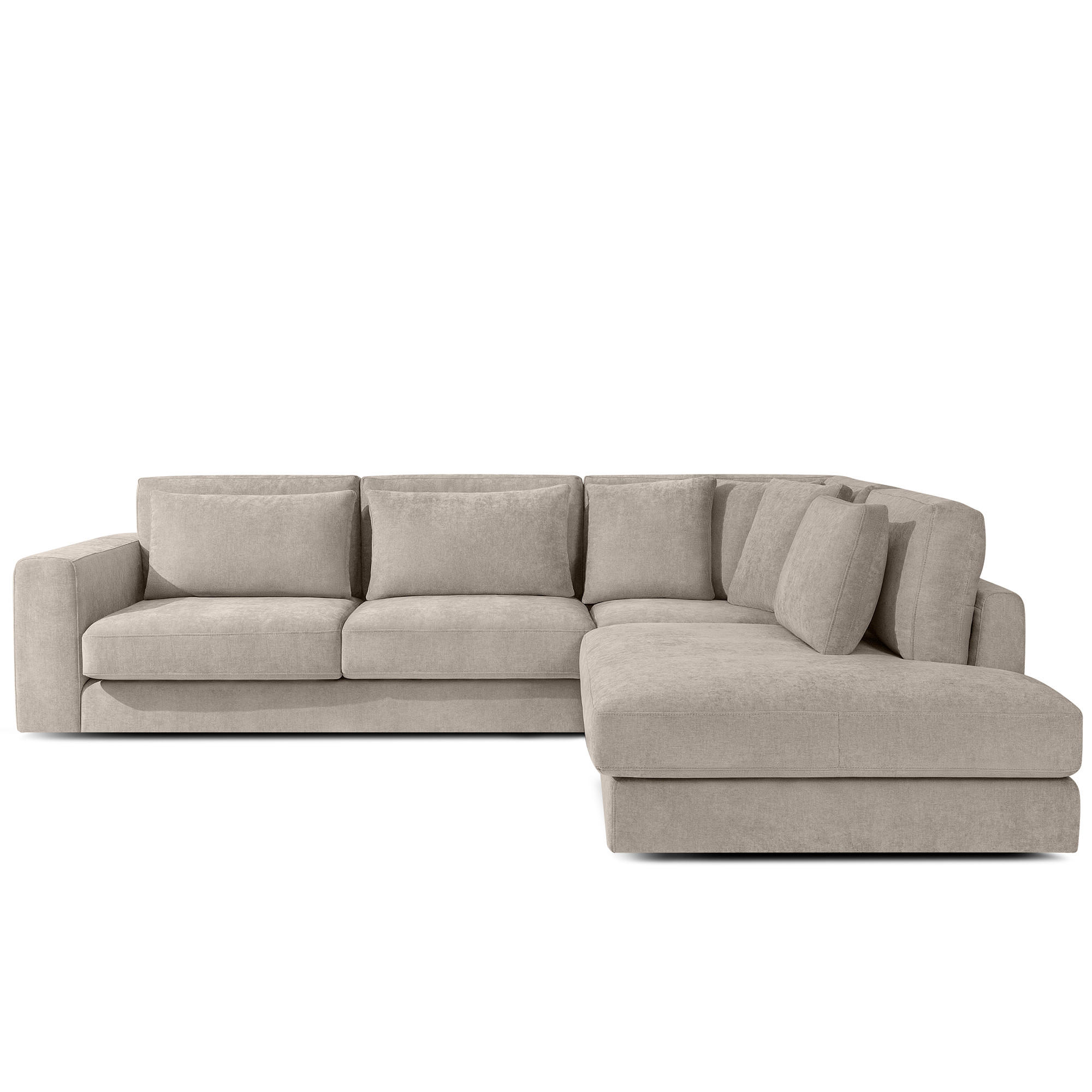 Konsimo® Ecksofa Champagner 297x248 cm