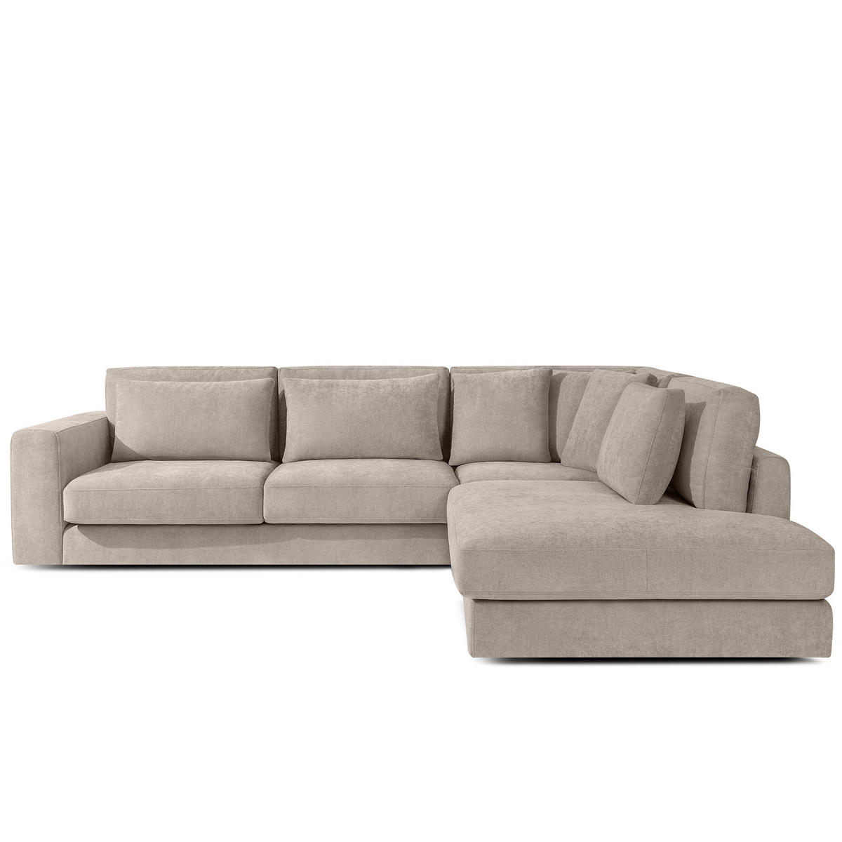 ECKSOFA rechts VERUS - Champagner, Holz/Holzwerkstoff (297/248cm) - KONSIMO®