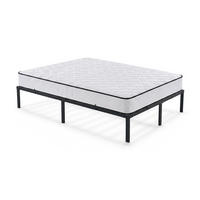 METALLBETT Klappbares mit Matratze 120x200 cm Schwarz - Schwarz, Metall - Akord