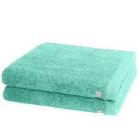 DUSCHTUCH Sinfonie 2er-Set - Türkis, Textil (50/100cm) - Ross