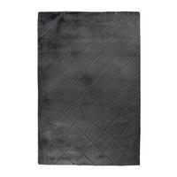 HOCHFLOR-TEPPICH Moment 600 Graphite 160x230 cm - Anthrazit, Textil (160/230cm) - carpet city
