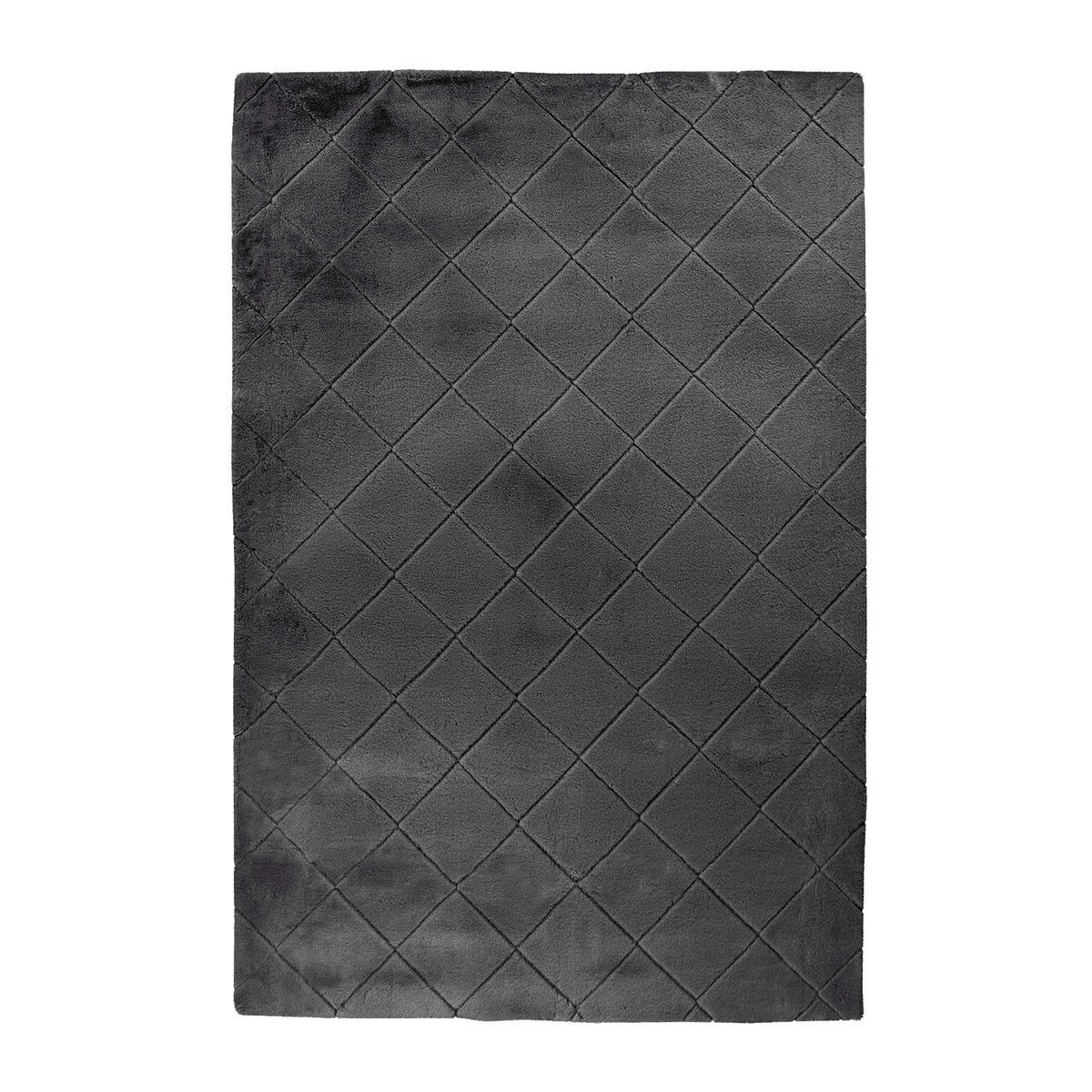 HOCHFLOR-TEPPICH Moment 600 Graphite 160x230 cm - Anthrazit, Textil (160/230cm) - carpet city