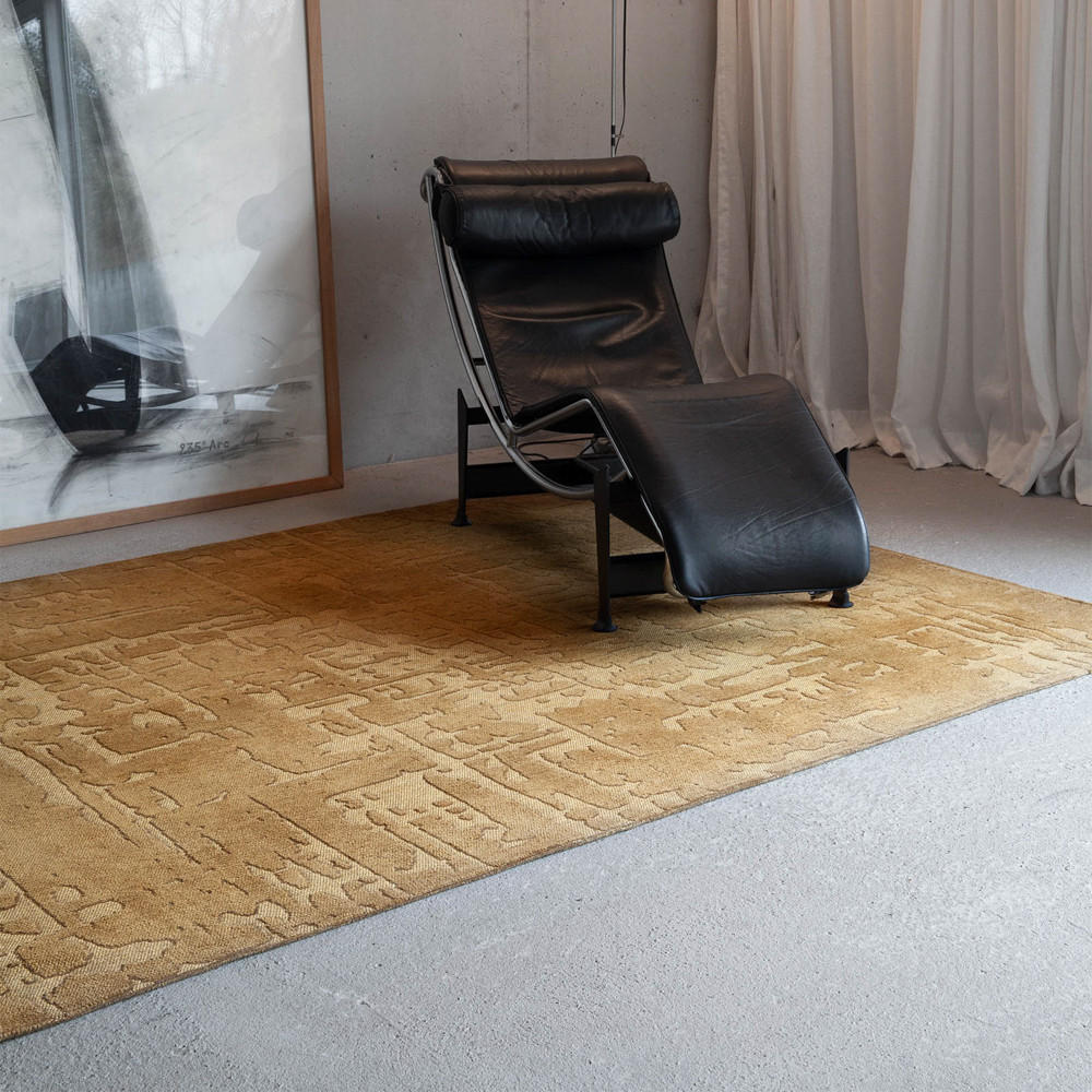 TEPPICH Madagascar Gold Structures 170/240 cm - Gelb, Textil (170/240cm) - Louis De Poortere