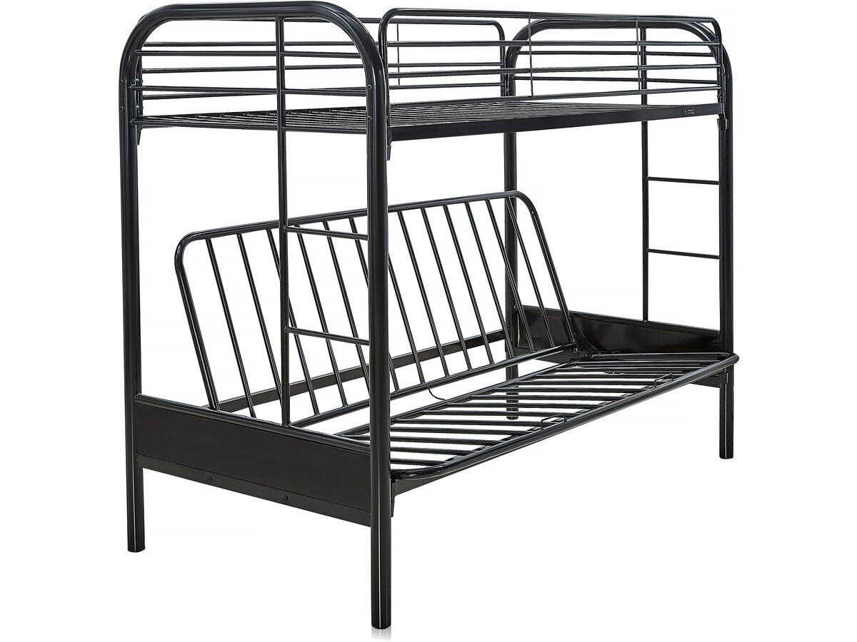 ETAGENBETT polo Schwarz - Schwarz, Metall (190/90cm) - Habitat Garten
