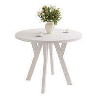 AUSZIEHTISCH YARA 100-180/76,5 cm, Weiß - Weiß, Holzwerkstoff/Metall (100/100/76.5cm) - Idohome