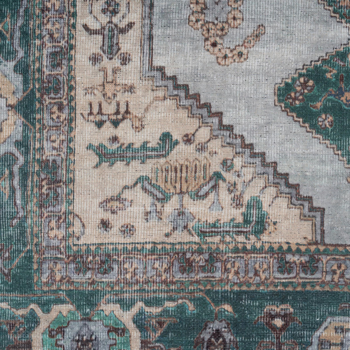 FLACHWEBETEPPICH Anton - Grün, Textil (120/170cm) - Kukoon Rugs