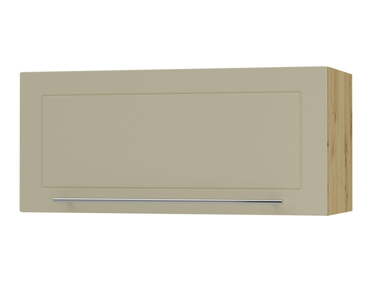 KLAPPHÄNGESCHRANK Kvantum W4B/80-AV Vanille Matt / Eiche Artisan Matt 80 / 32,5 / 36cm - Creme/Eiche Artisan, Holz/Holzwerkstoff (80/36/32.5cm) - Feldmann-Wohnen