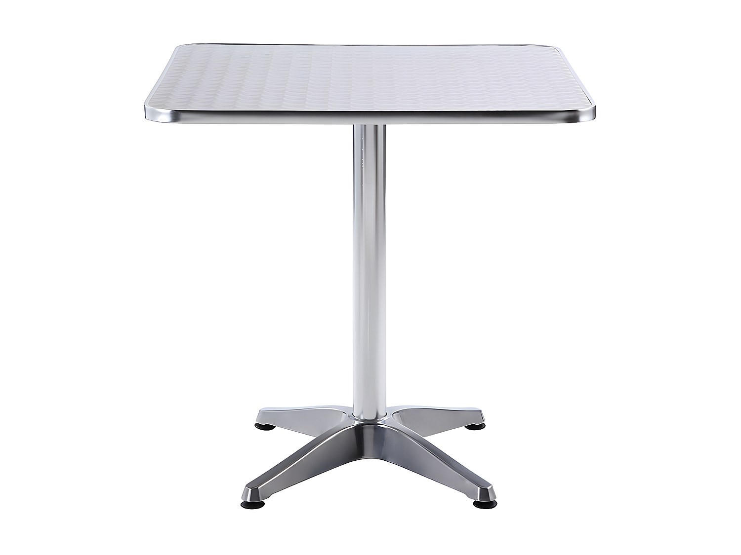 GARTENTISCH - 2 Personen - Metall - Silberfarben - - Silberfarben, Metall (70/70/70cm) - Vente-Unique