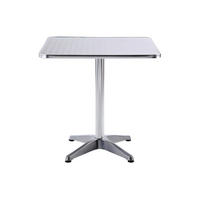 GARTENTISCH - 2 Personen - Metall - Silberfarben - - Silberfarben, Metall (70/70/70cm) - Vente-Unique