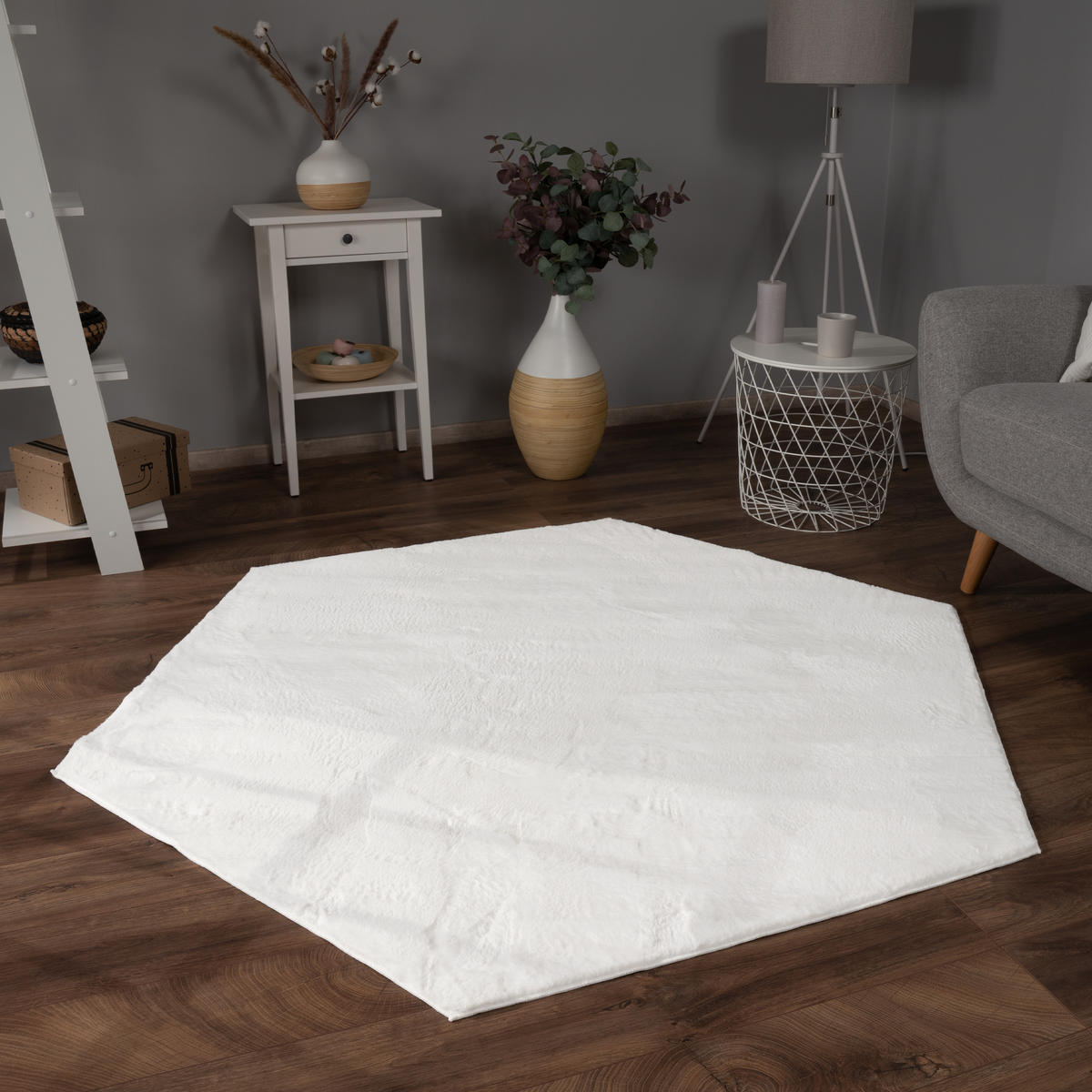HOCHFLORTEPPICH 150/170 cm Soft 380 - Weiß, Textil (150/170cm) - Paco Home