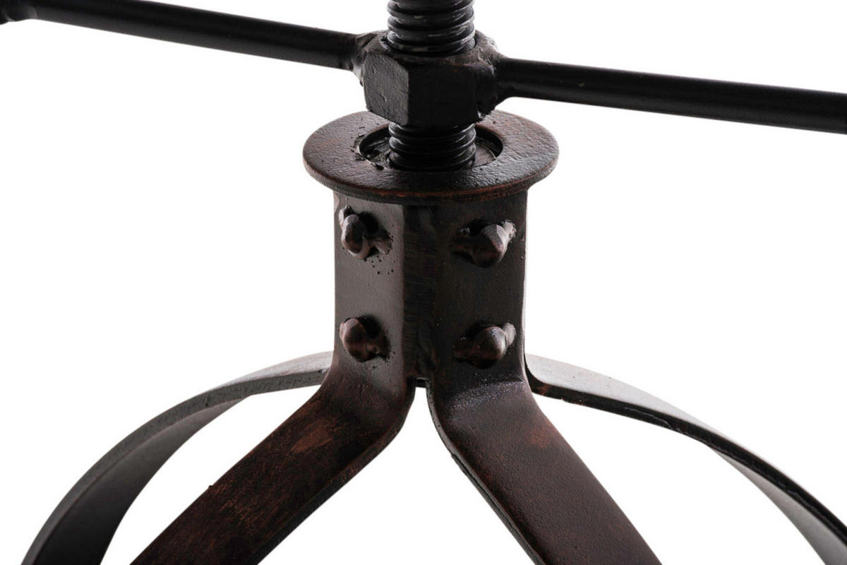 BARHOCKER 2er Set Holz bronze - Bronzefarben, Holz/Metall (36/51/36cm) - CLP