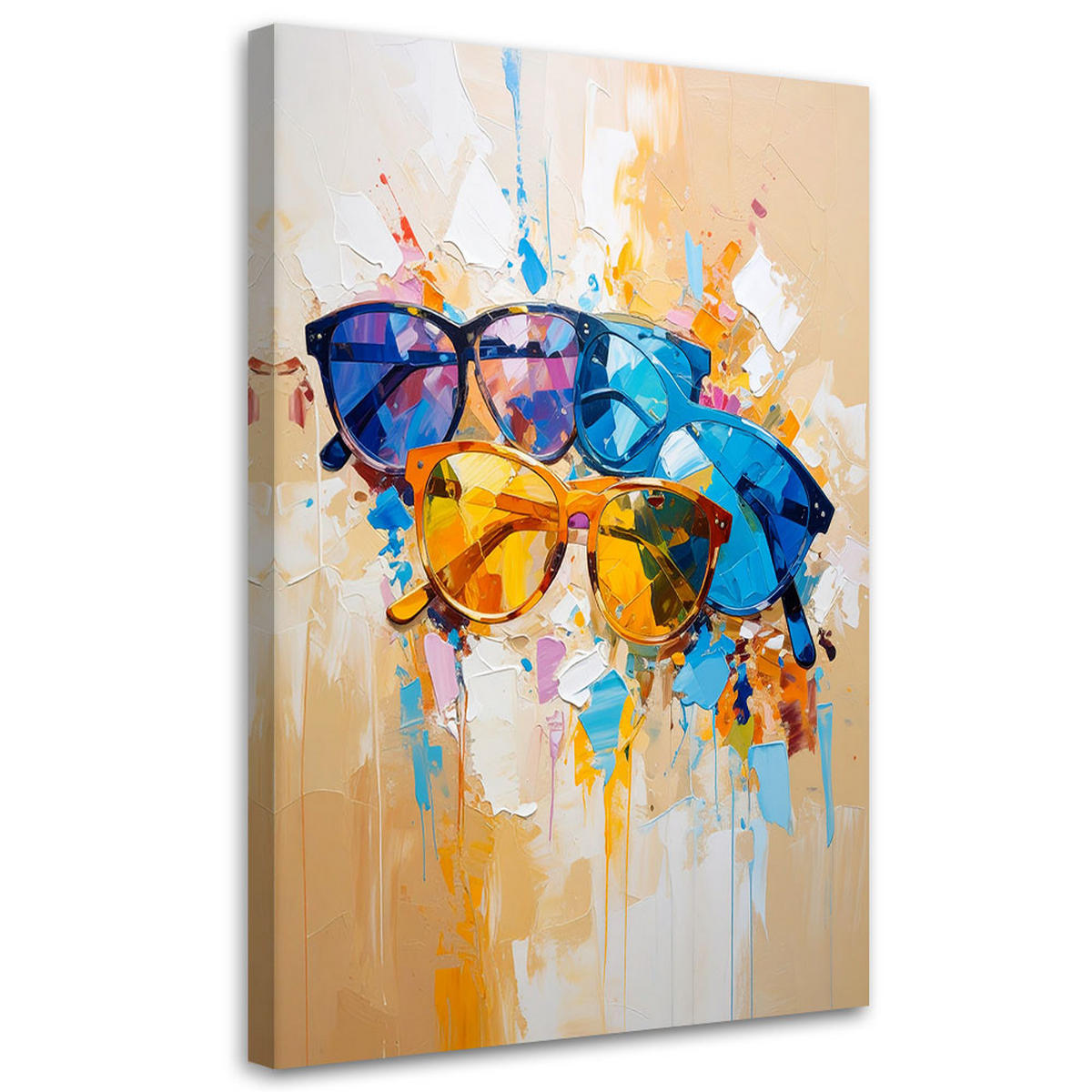 LEINWANDBILD Popkultur 60x90cm - Multicolor, Textil (60/90cm) - Feeby