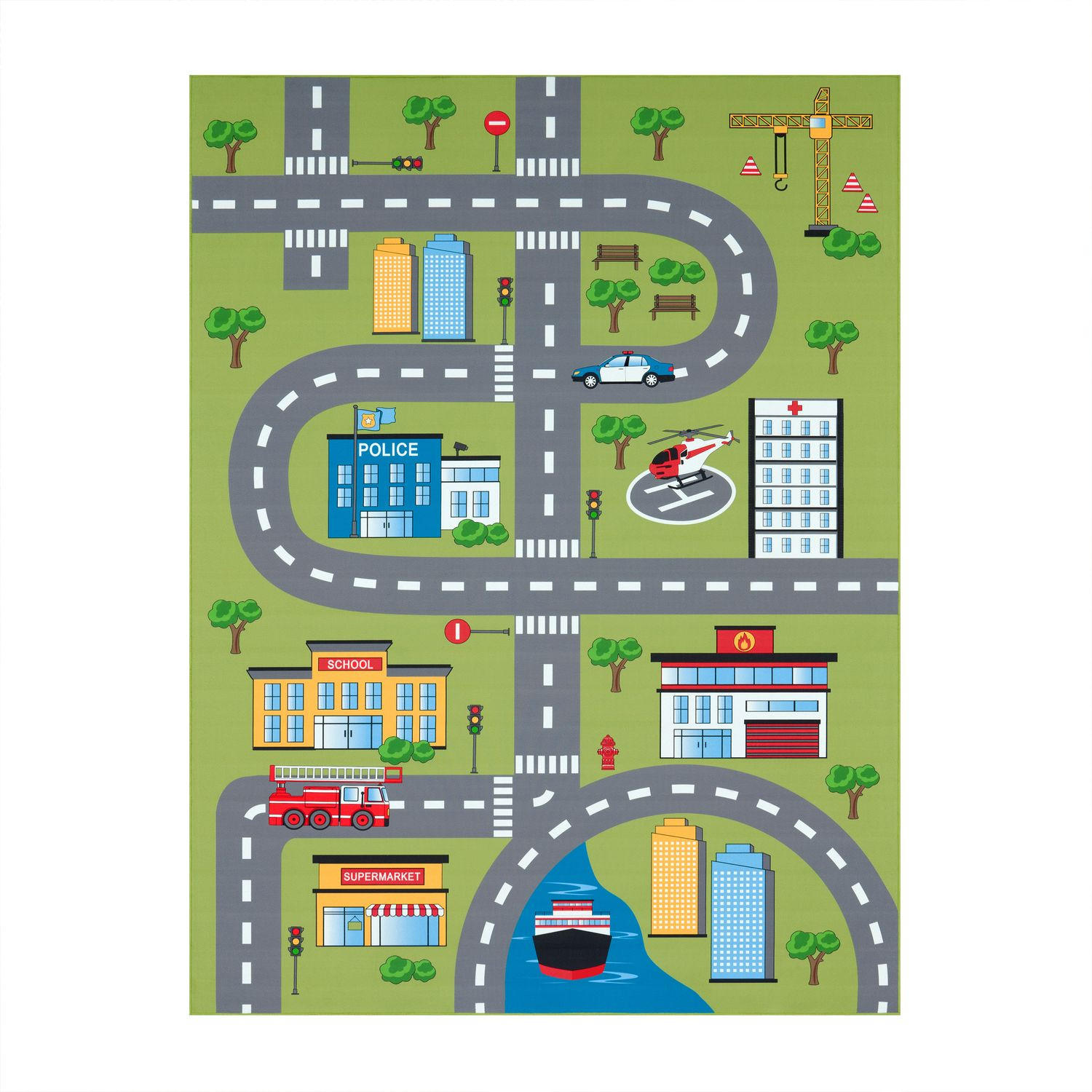 KINDERTEPPICH Grün 200 x 200 cm - Grün, Kunststoff (200/200cm) - TT Home