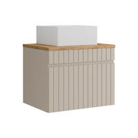 EINZELWASCHTISCH - 60cm x 46cm - MDF - beige - SATARA - Beige, Holz (60/46/46cm) - Vente-Unique