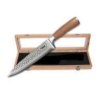 HAMMERSCHLAG DAMASTMESSER KOCHMESSER - Schwarz, Metall (20cm) - Stoneline