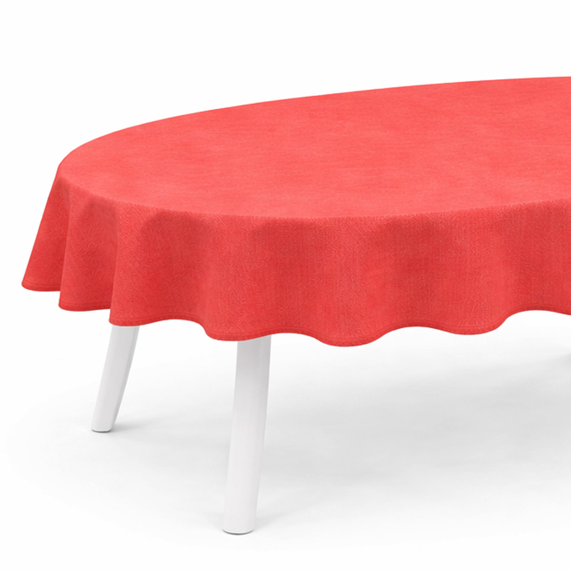 TISCHDECKE Garten Weichschaum 140x180cm - Rot - Rot, Kunststoff (180/140cm) - Bestlivings