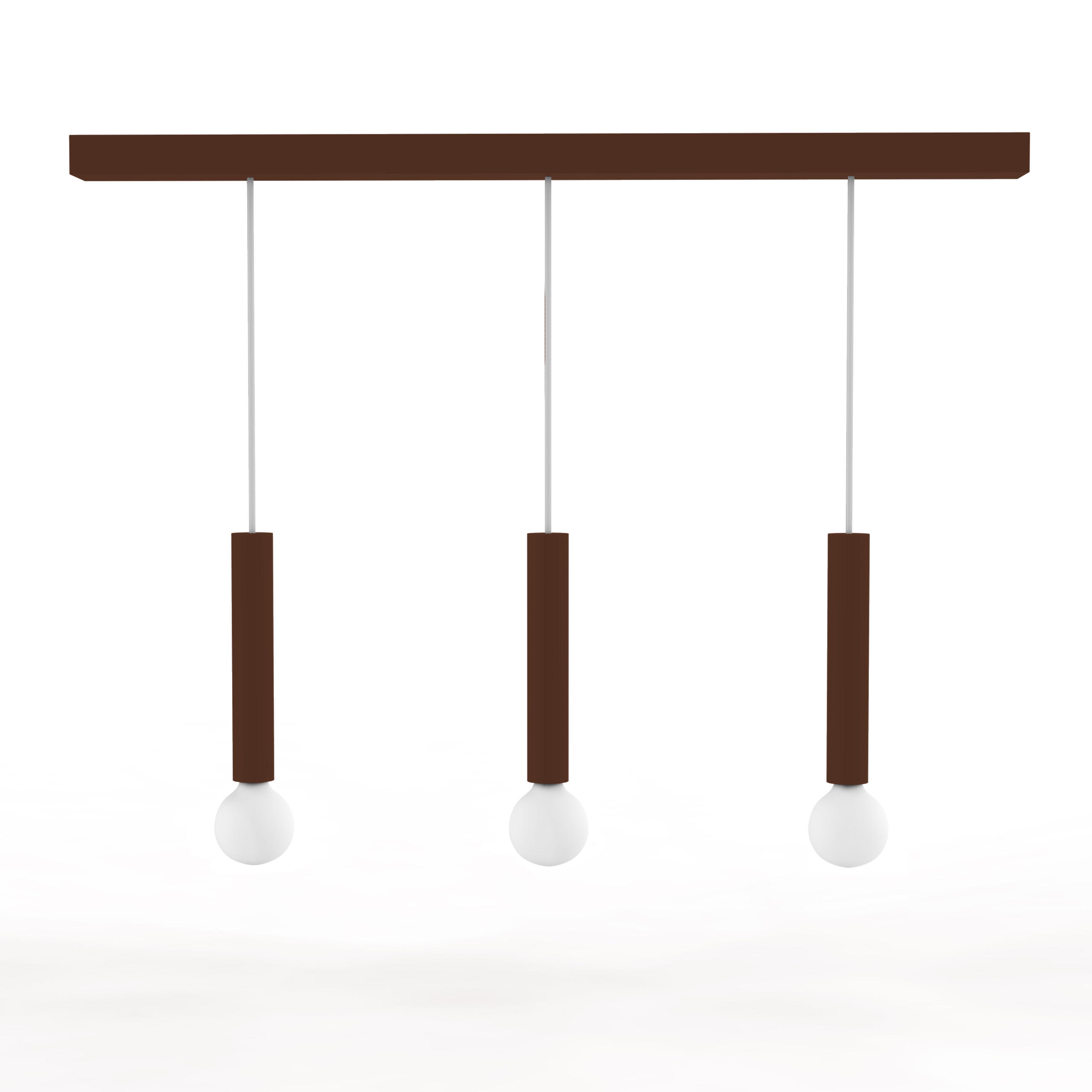 HÄNGELEUCHTE - Dunkelbraun, Metall (6/100/40cm) - Lumicom