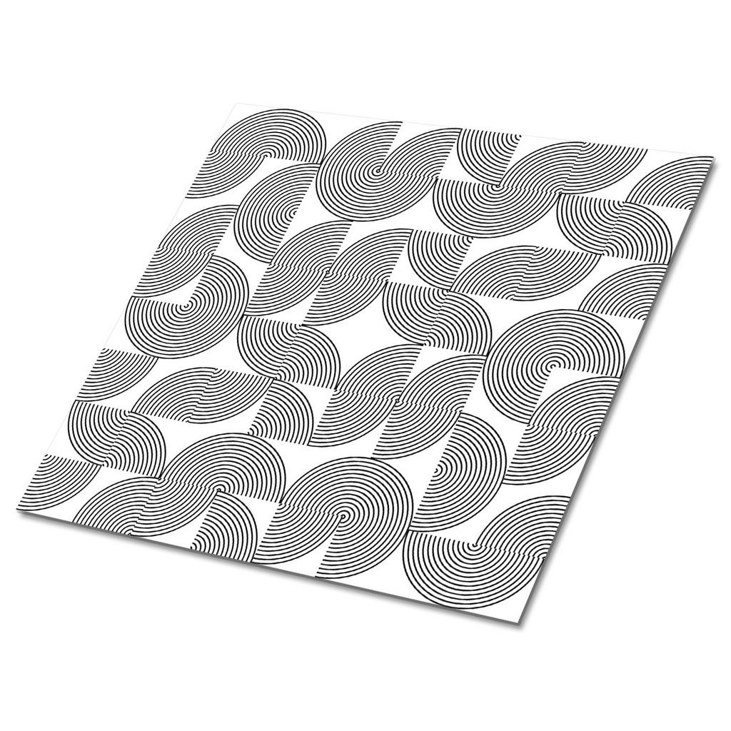 TULUP SAMOLEPICÍ OBKLADY NA STĚNU 9 ks 30x30 cm Geometrický vzor