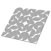 FLIESENAUFKLEBER 9 Stück 30x30 cm selbstklebend Geometrisches Muster - Grau, Textil (30/1.6/30cm) - TULUP