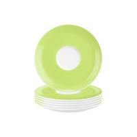 KOMBIUNTERTASSEN Liberty Pure Colors Lime Green ø 16 cm 6er Set - Grün, Keramik (16.1cm) - Seltmann Weiden