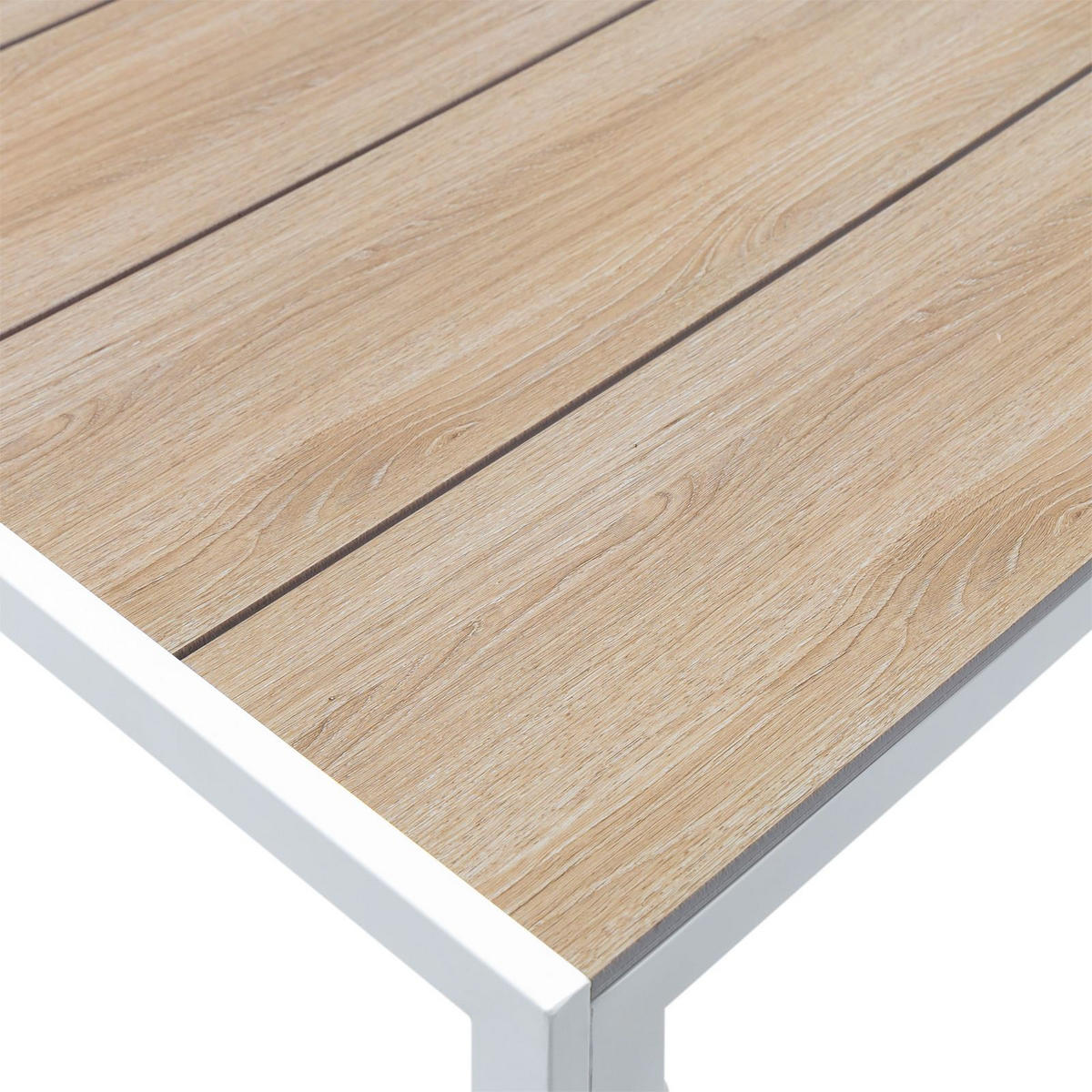 GARTENTISCH MONDELLO weiß - Weiß, Metall (90/150/73cm) - IDIMEX