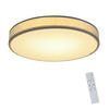 LED-DECKENLEUCHTE Debra 38/38/6 cm - Grün, Textil (38/38/6cm) - Nettlife