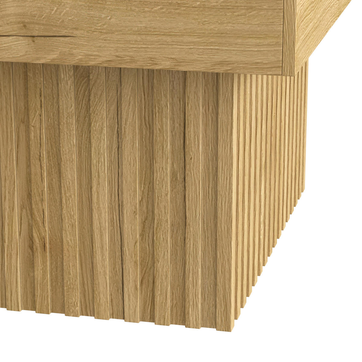 COUCHTISCH 79/79/46 cm aus MDF und Spanplatte, pflegeleicht und vielseitig, Natur - Naturfarben, Holzwerkstoff (79/79/46cm) - Redom