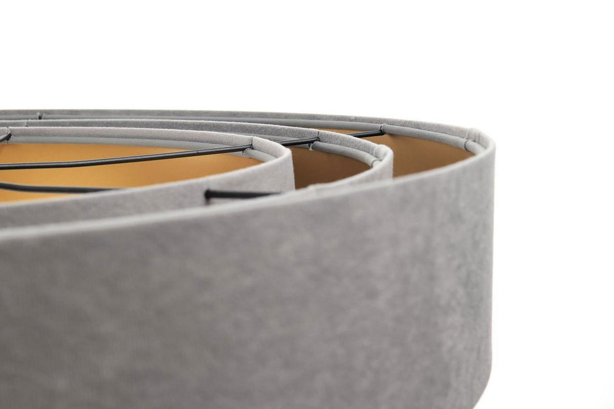 HÄNGELEUCHTE Grau 60/20 cm - Goldfarben, Kunststoff (60/1.5/20cm) - ONZENO