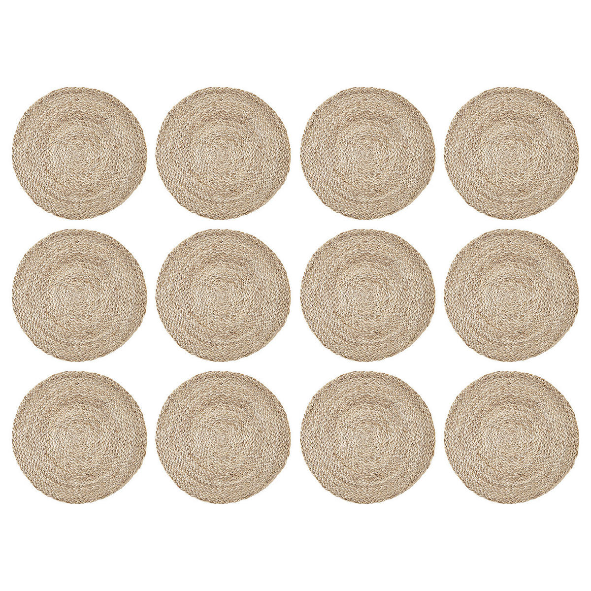 PLATZSET (12er Set) Tout Autour - Braun, Naturmaterialien (36/36cm) - BUTLERS