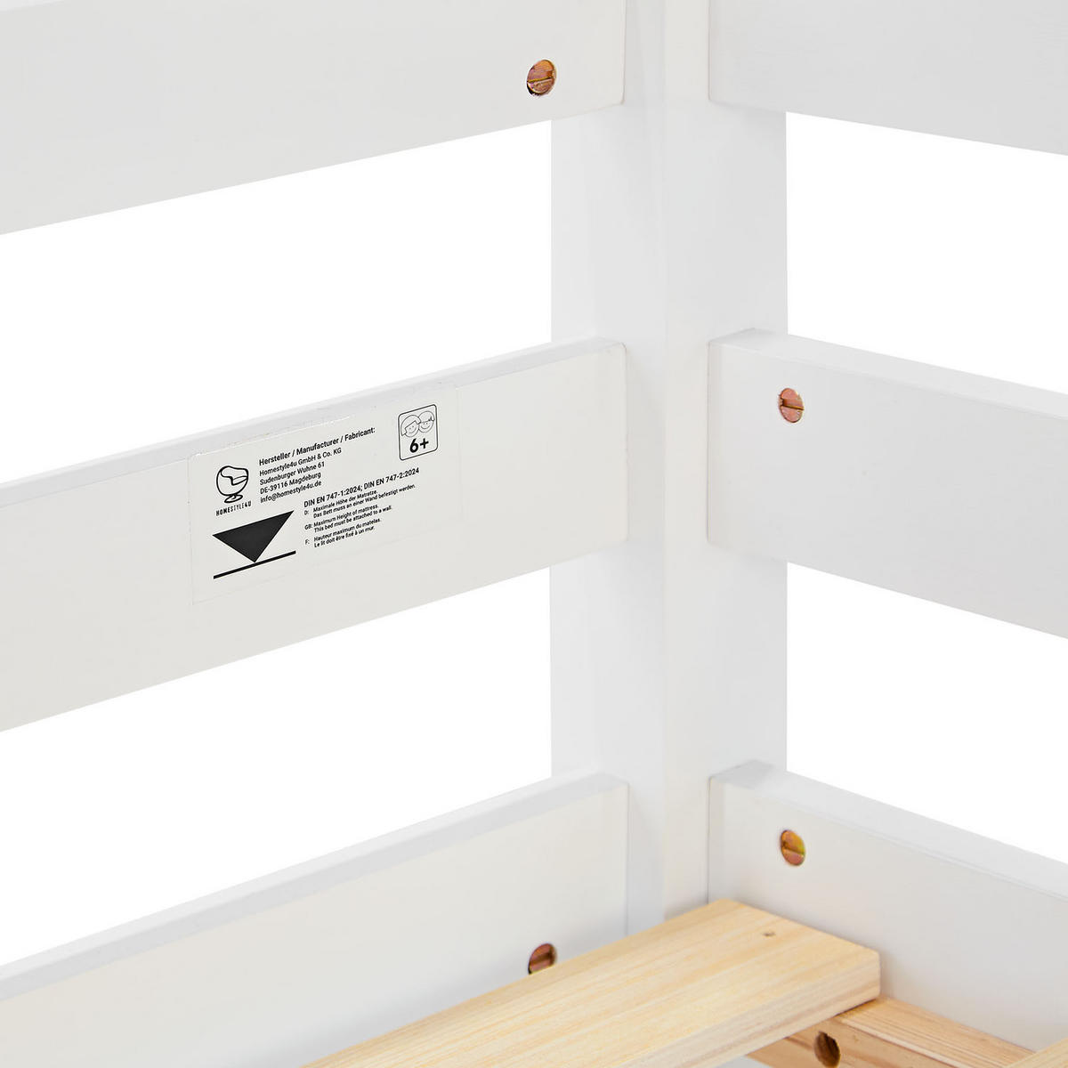 HOCHBETT mit Lattenrost 90/200 cm Weiß - Weiß, Holz (90/200cm) - Homestyle4u