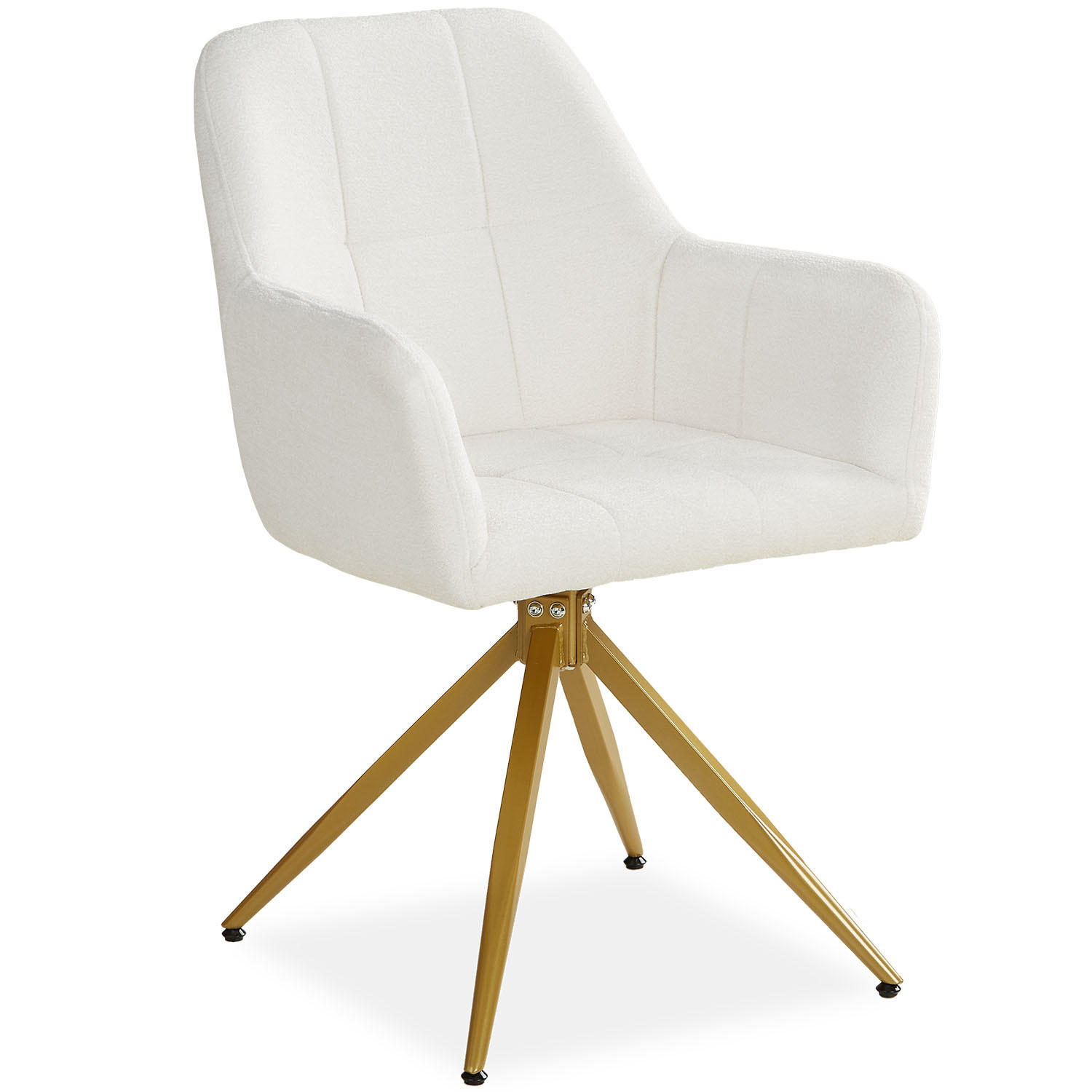 Homestyle4u Armlehnenstuhl Beige 56x86x60 cm