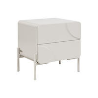 NACHTTISCH - 50 cmcm x 40 cmcm - Holz, Platte - Beige - ZELINARO - Beige, Holz (50/50/40cm) - Vente-Unique