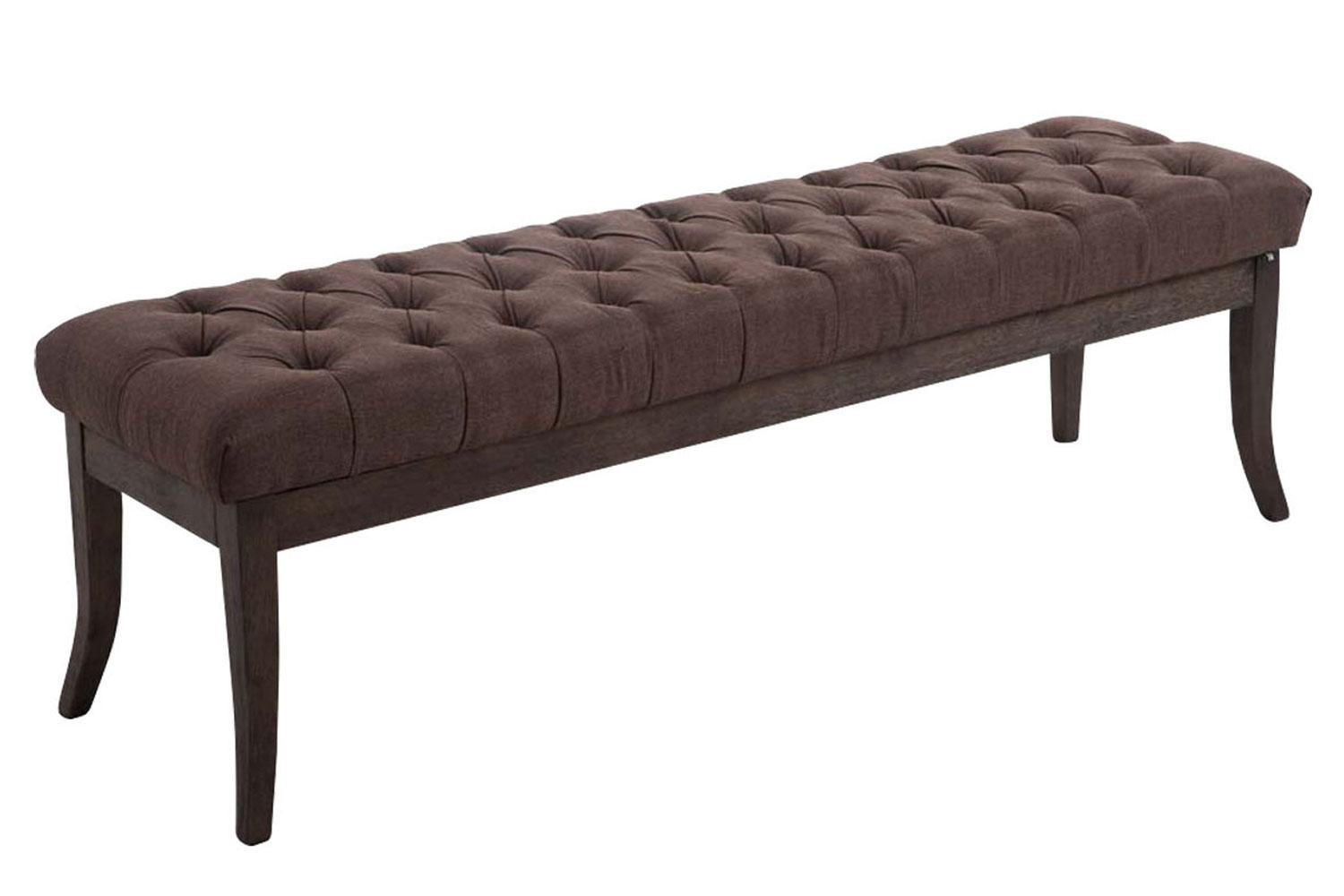 SITZBANK 150/38 cm Stoff Braun - Braun, Holz/Textil (150/46/38cm) - CLP