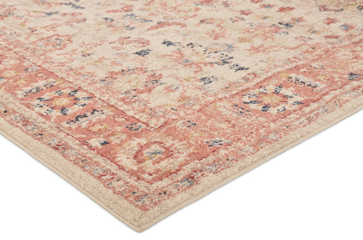 HEATSET-TEPPICH Florence Creme/Rot 200x290 cm - Multicolor, Textil (200/290cm) - Vercai Rugs