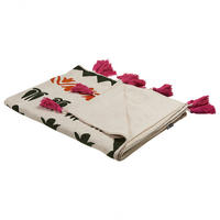 DECKE Bunt Anand 130/180 cm - Multicolor, Naturmaterialen/Textil (130/180cm) - Beliani