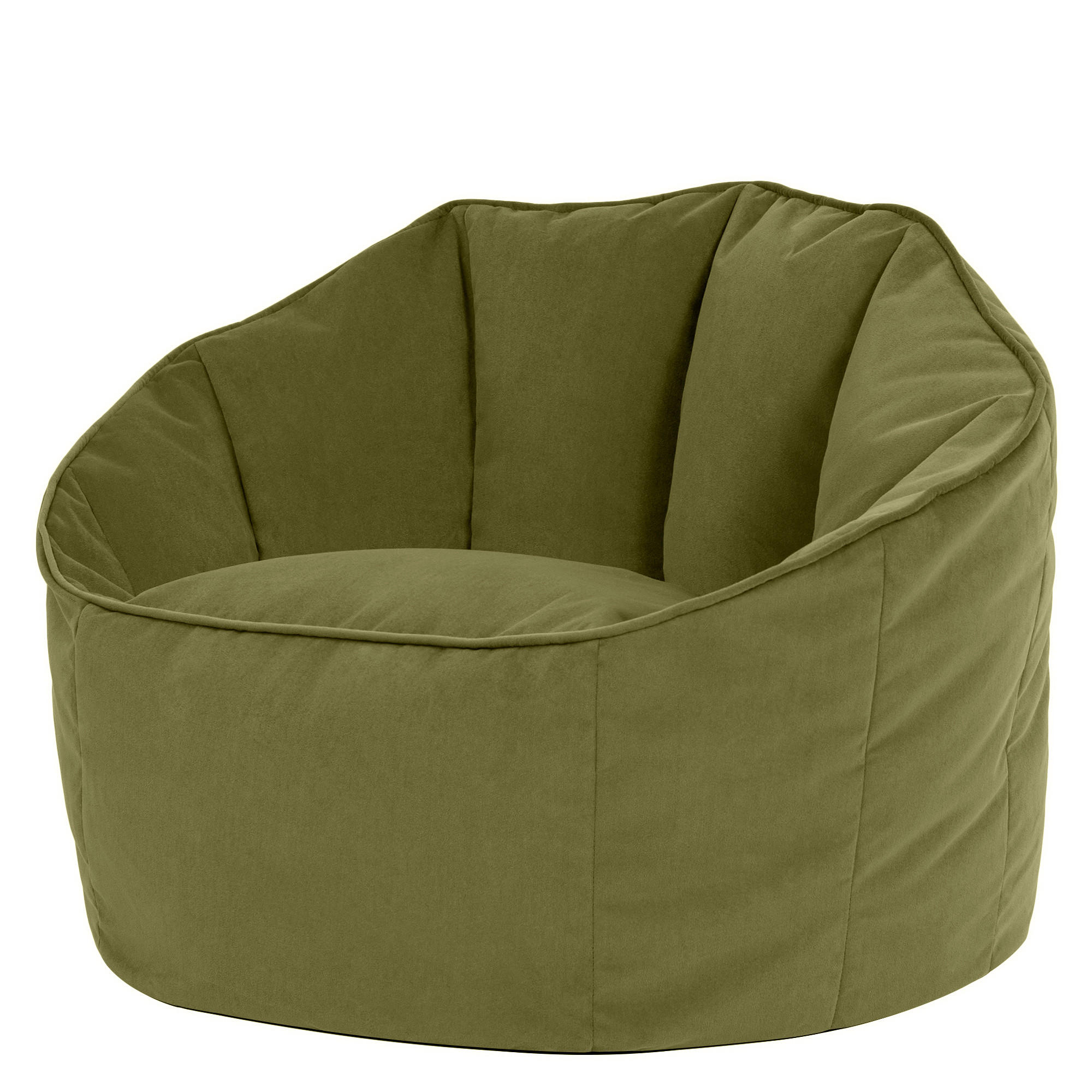 SITZSACK-SESSEL Sirena - Olivgrün, Textil (77/64/74cm) - icon