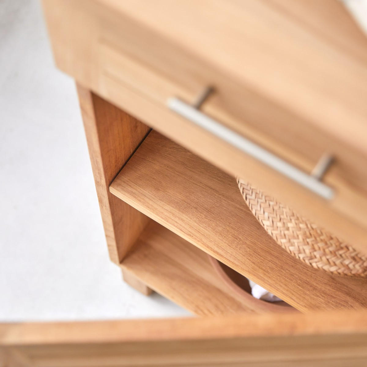 HOCHSCHRANK Soho Natur aus Teak - Naturfarben, Holz (45/90/36cm) - Tikamoon