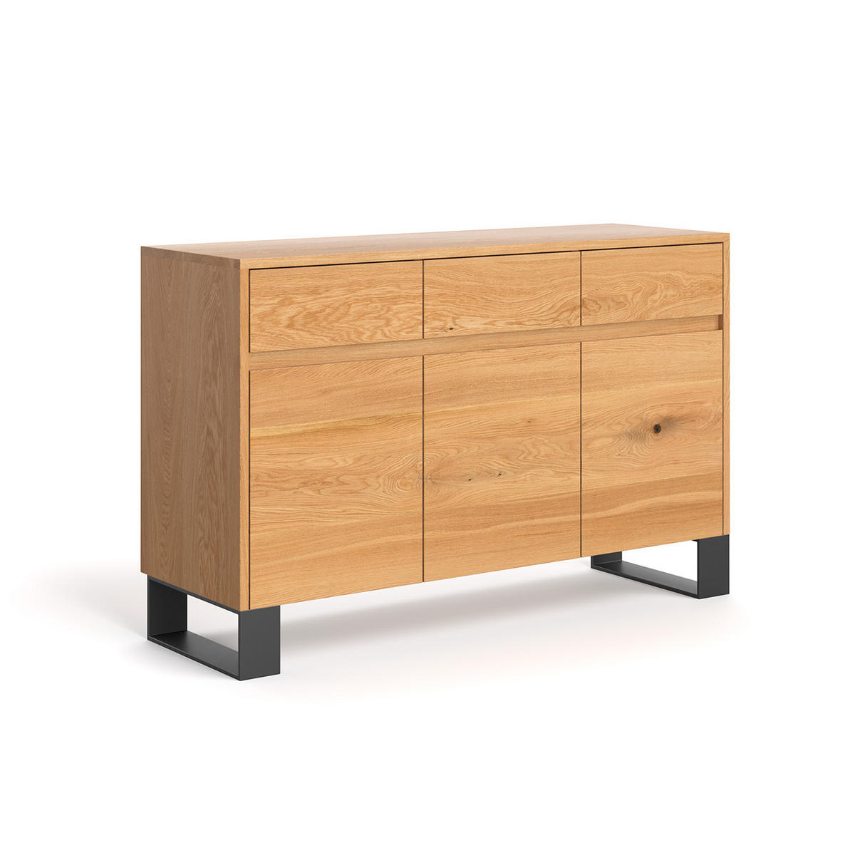 SIDEBOARD Horizon aus massivem Eichenholz - Eichefarben/Naturfarben, Holz (140/90/45cm) - Danzz