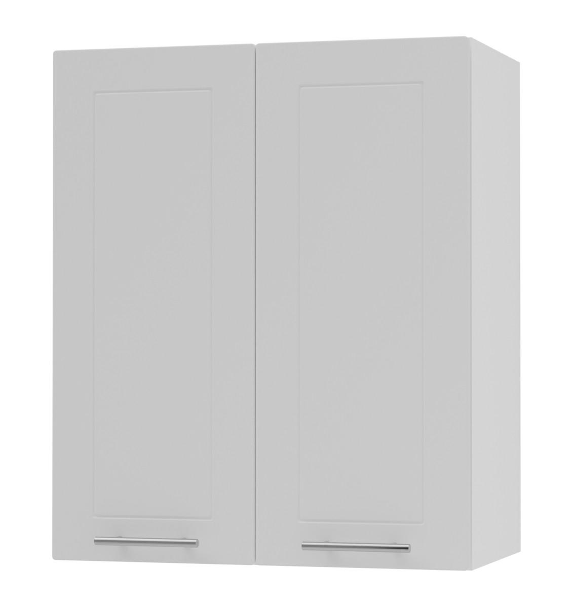 Feldmann-Wohnen Küchenhängeschrank Weiß, Weiß 60x72x32.5 cm
